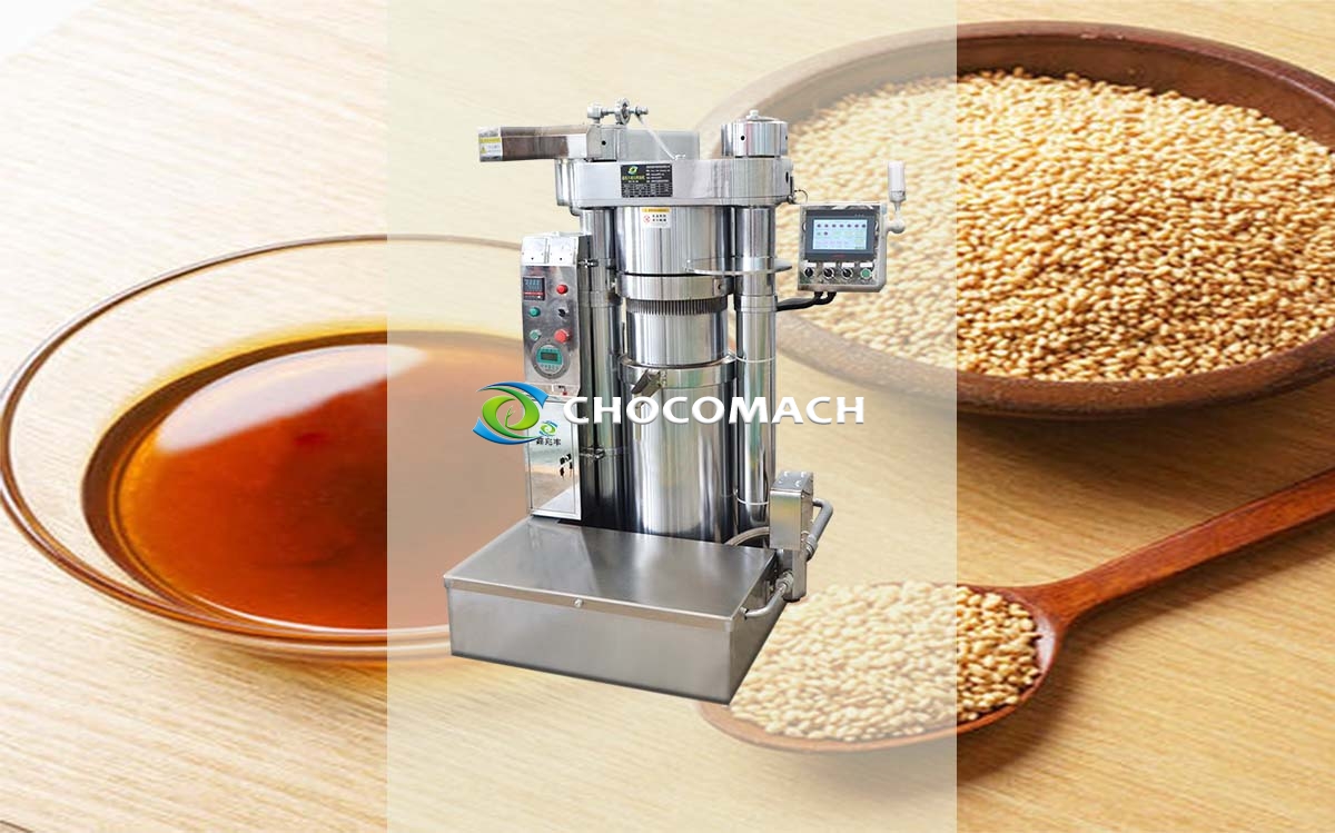 全自動(dòng)芝麻榨油機(jī)香油機(jī)液壓壓榨芝麻油香油